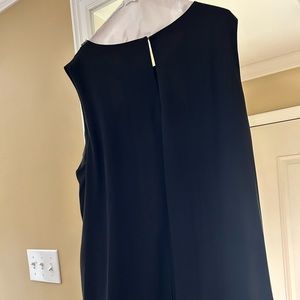 Black sleeveless cocktail dress